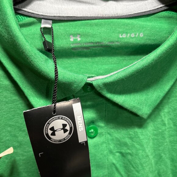 NWT Under Armour Green Performance Polo Shirt Loose Fit – Men’s L - Picture 7 of 8